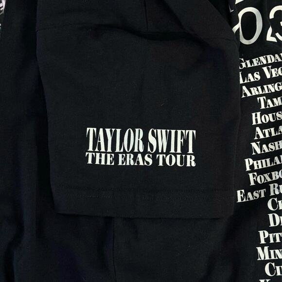 NEW Taylor Swift THE ERAS TOUR Black T-Shirt sz 2XL Through Vancouver II Tee - Picture 6 of 7
